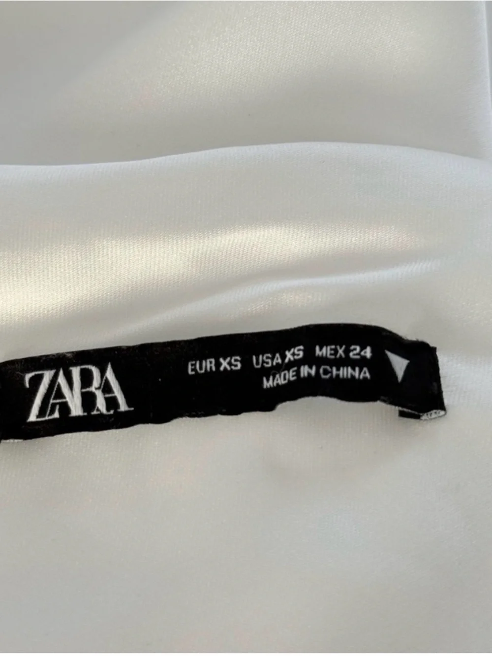 ZARA WHITE COWL BACK DRESS - Picture 6 of 8